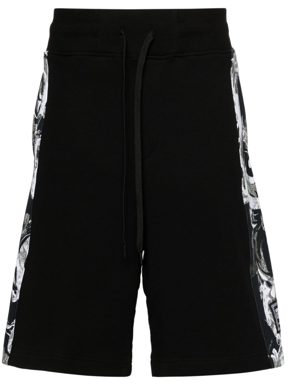 Versace Jeans Couture Watercolour Couture-print track shorts - Black von Versace Jeans Couture