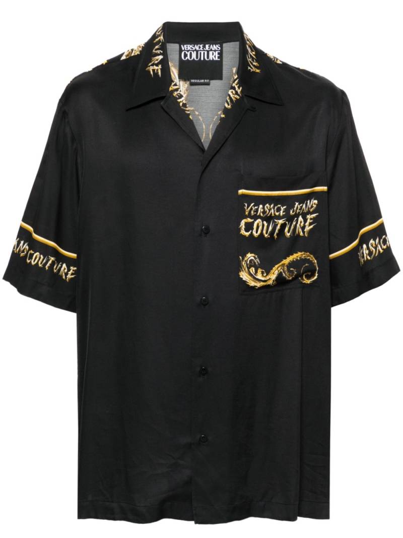 Versace Jeans Couture Watercolour Couture shirt - Black von Versace Jeans Couture