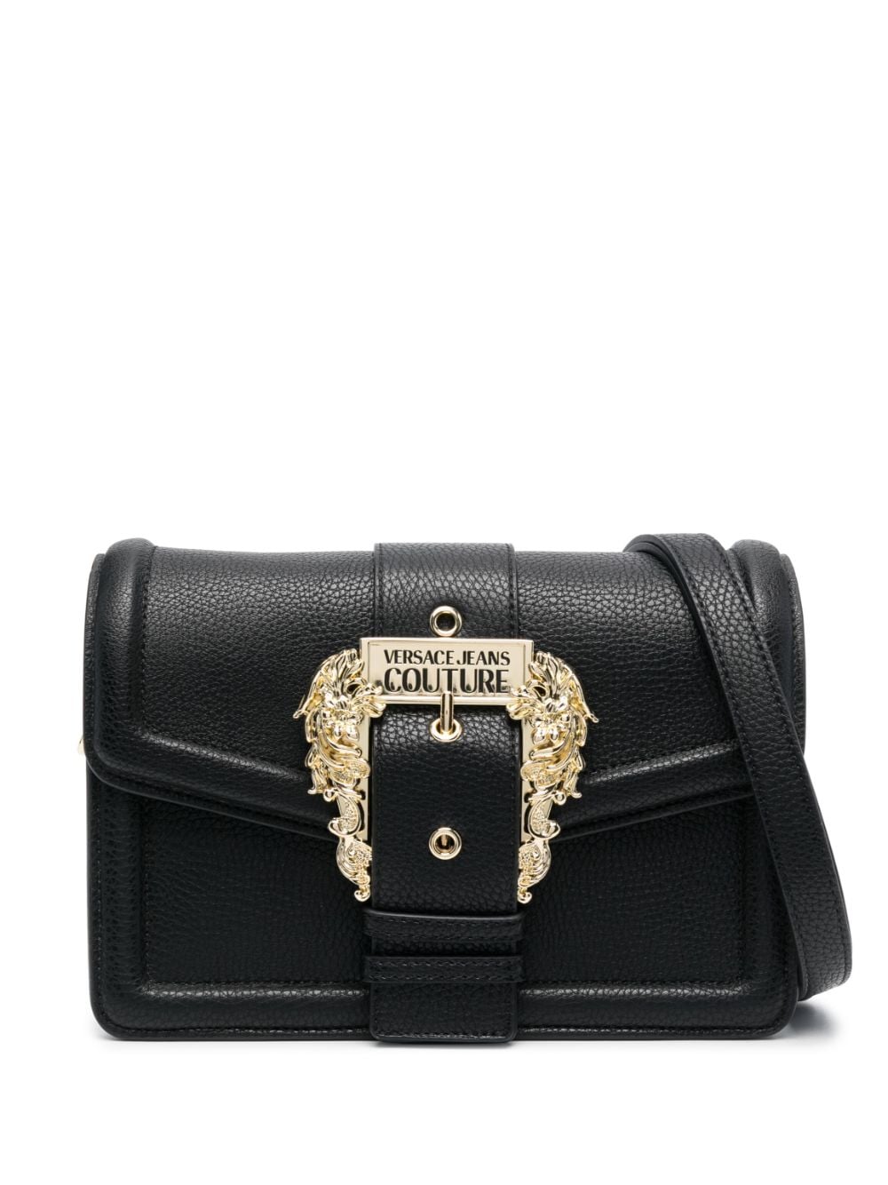 Versace Jeans Couture baroque-buckle satchel bag - Black von Versace Jeans Couture