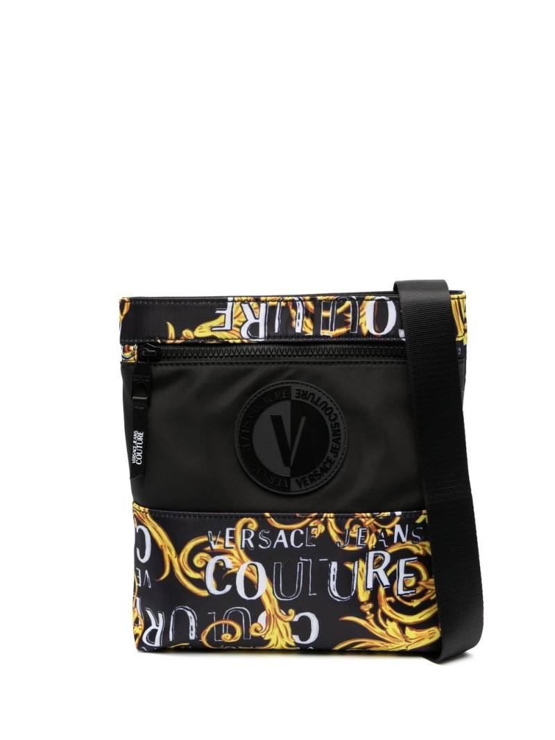 Versace Jeans Couture baroque pattern-print shoulder bag - Black von Versace Jeans Couture