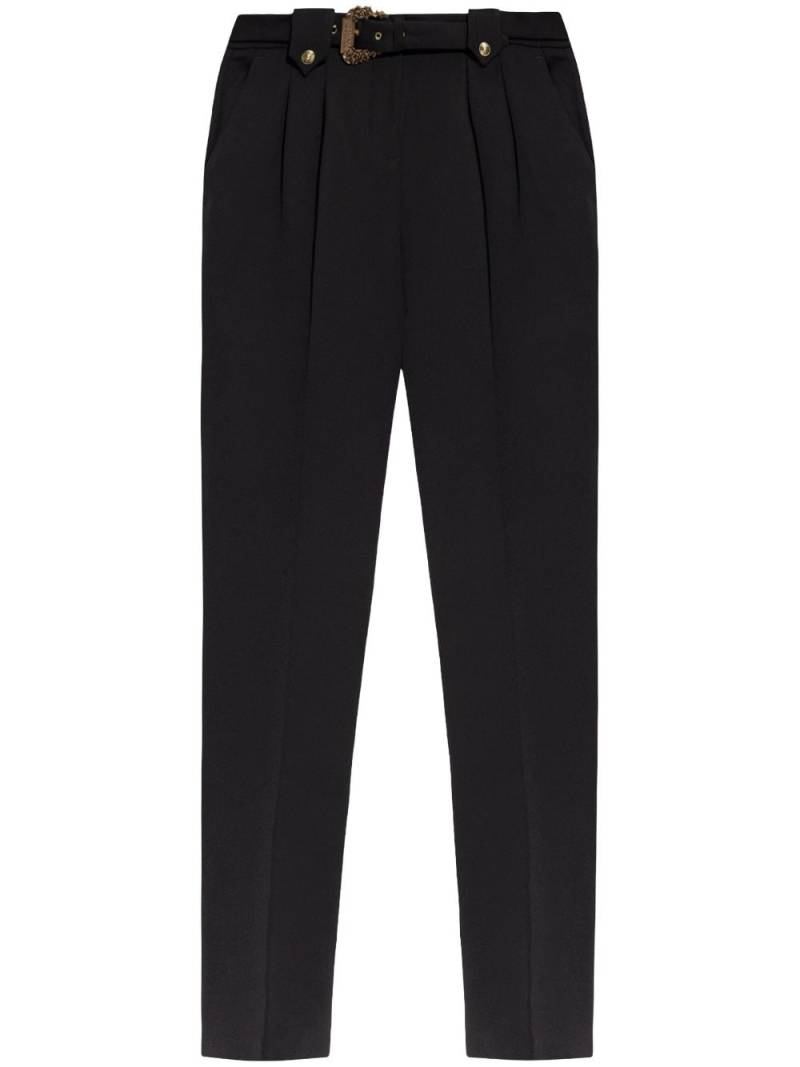 Versace Jeans Couture belted tailored trousers - Black von Versace Jeans Couture