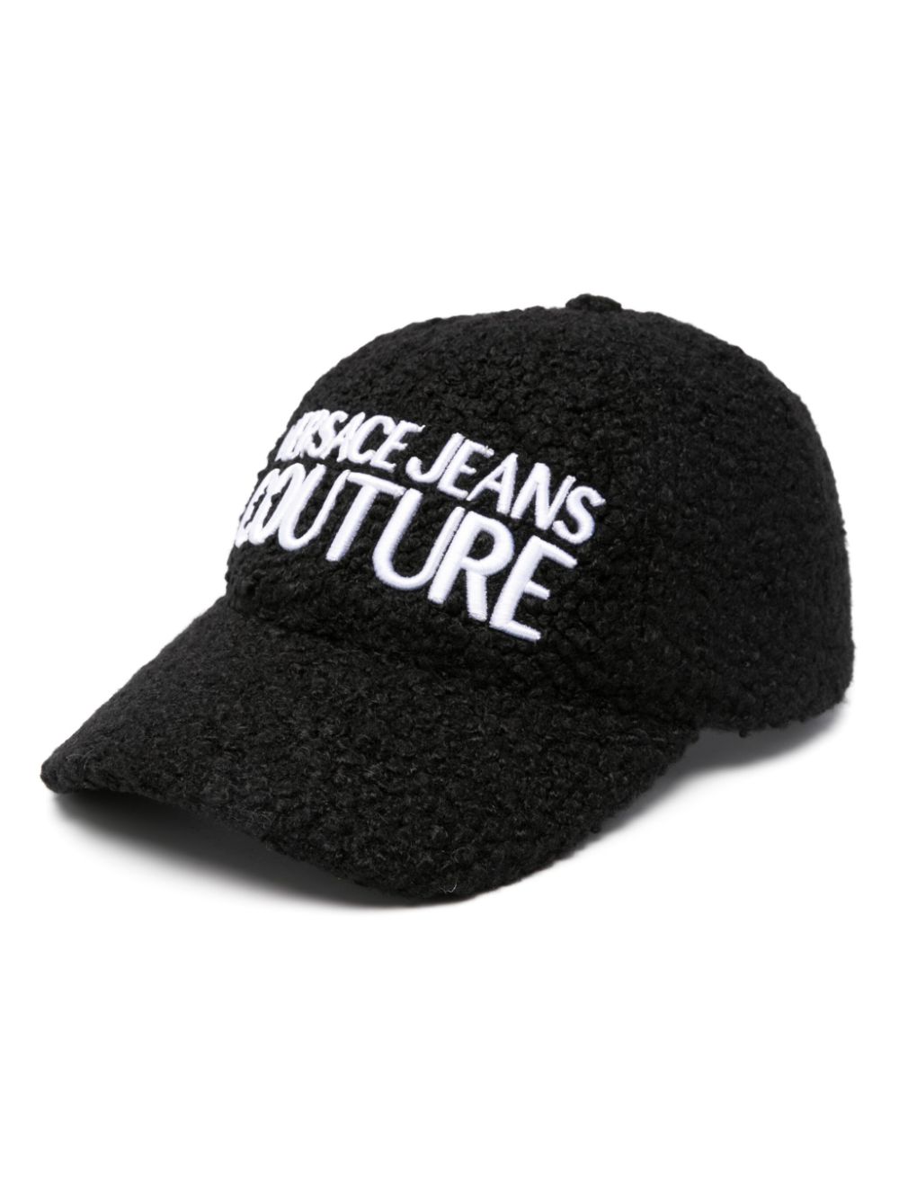 Versace Jeans Couture bouclé baseball cap - Black von Versace Jeans Couture