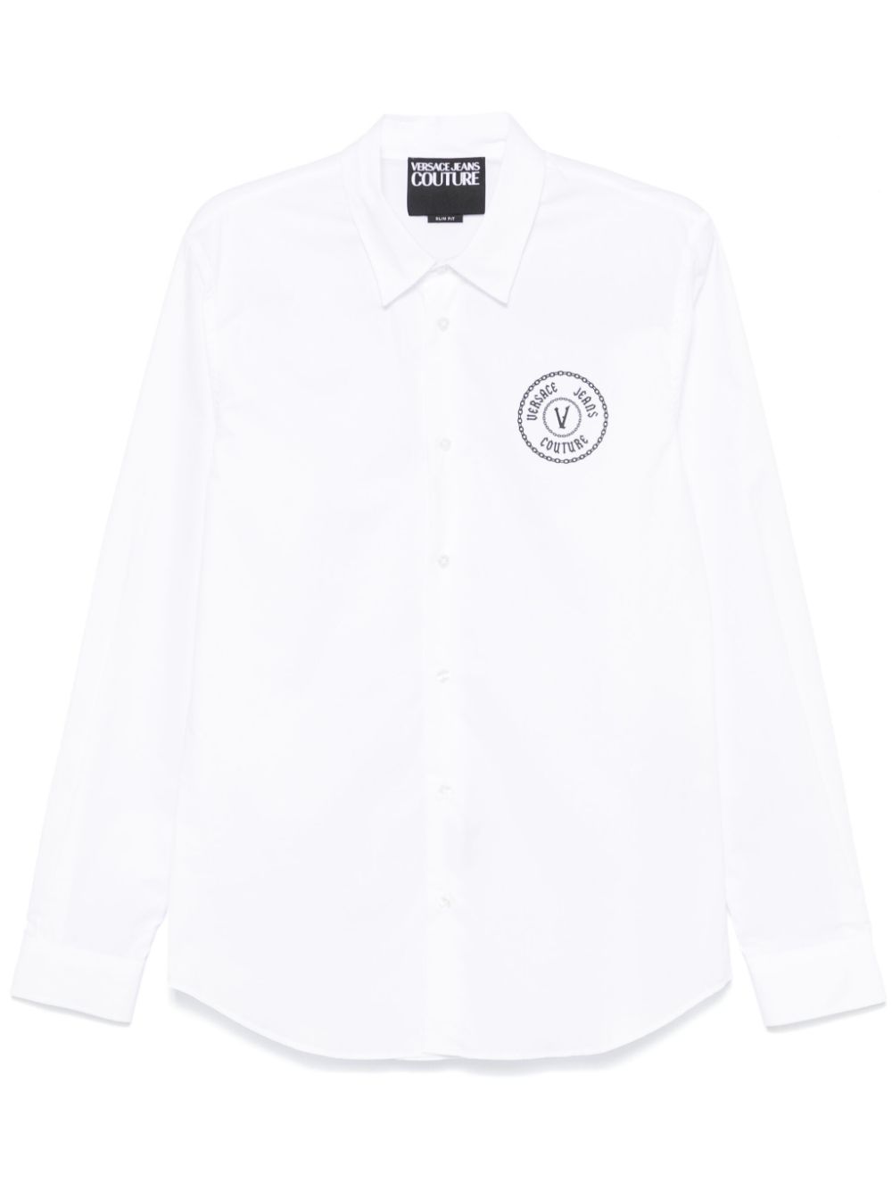 Versace Jeans Couture chain V-Emblem shirt - White von Versace Jeans Couture