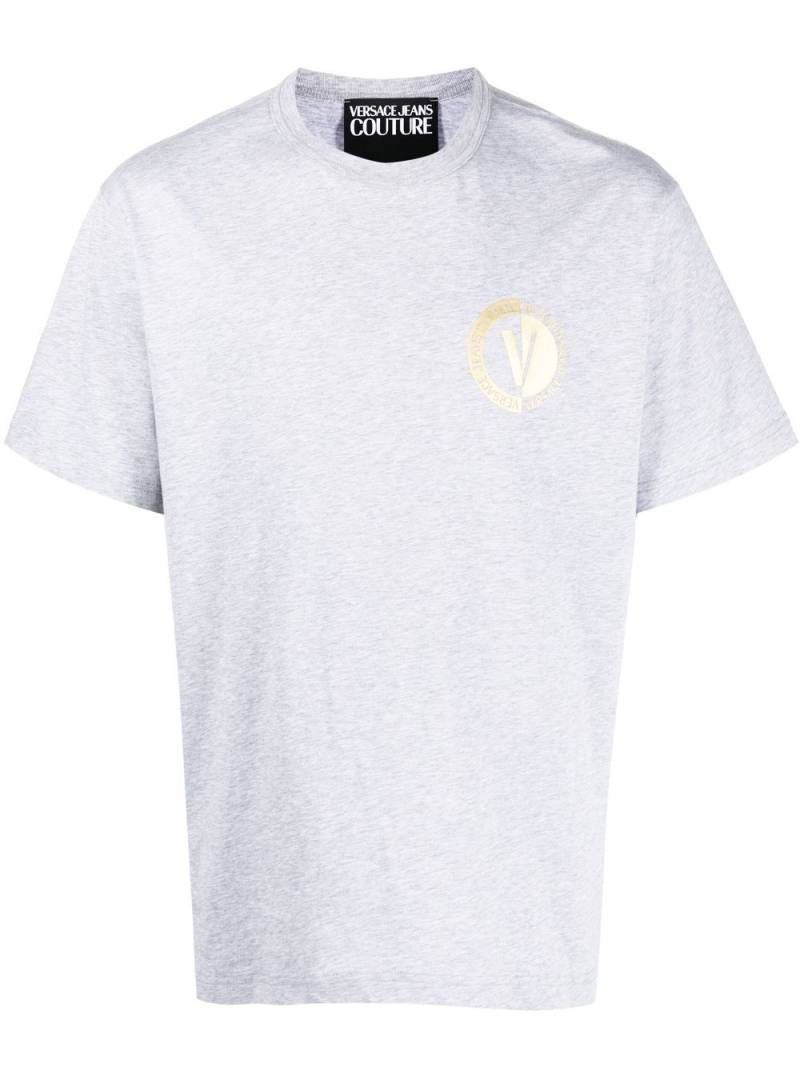 Versace Jeans Couture chest logo-print detail T-shirt - Grey von Versace Jeans Couture