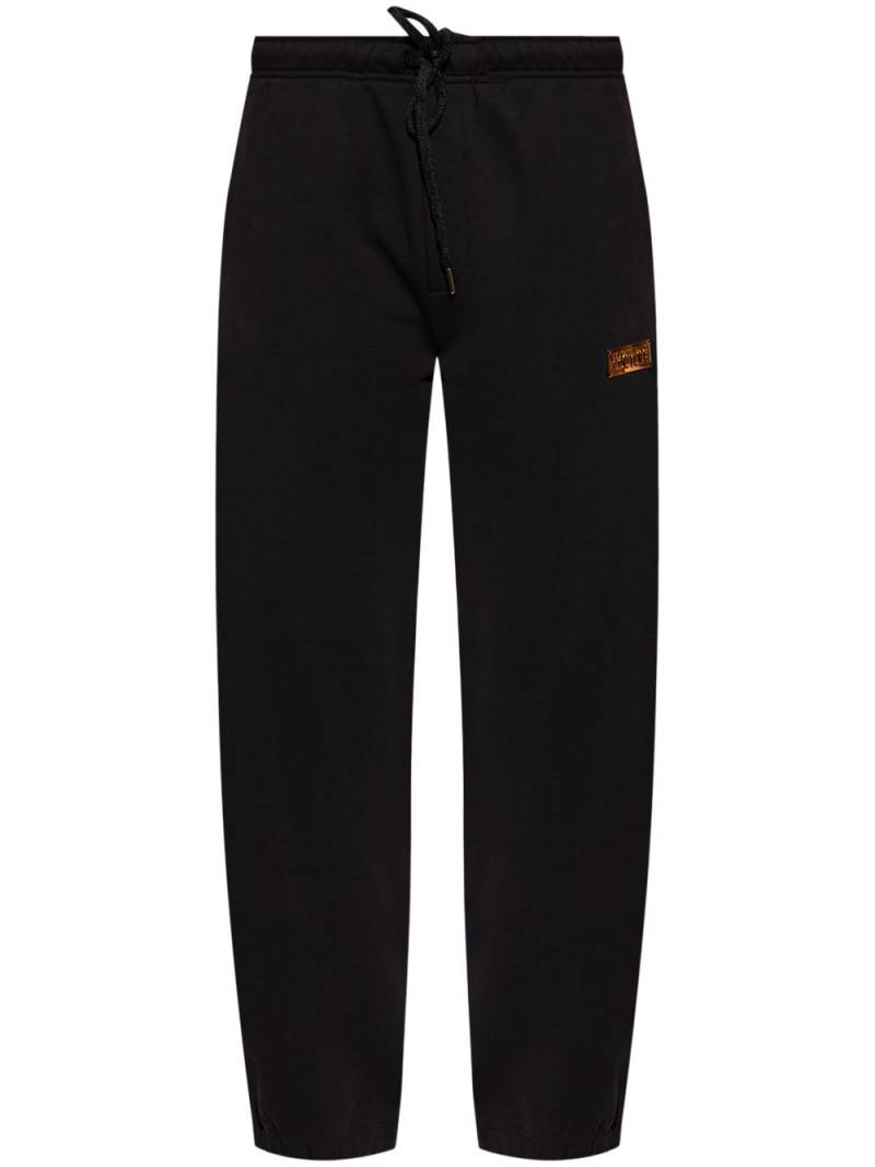 Versace Jeans Couture cotton track pants - Black von Versace Jeans Couture