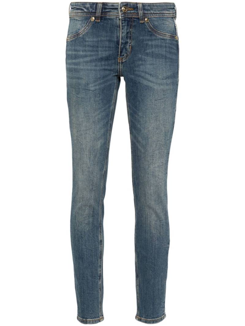 Versace Jeans Couture cropped skinny jeans - Blue von Versace Jeans Couture