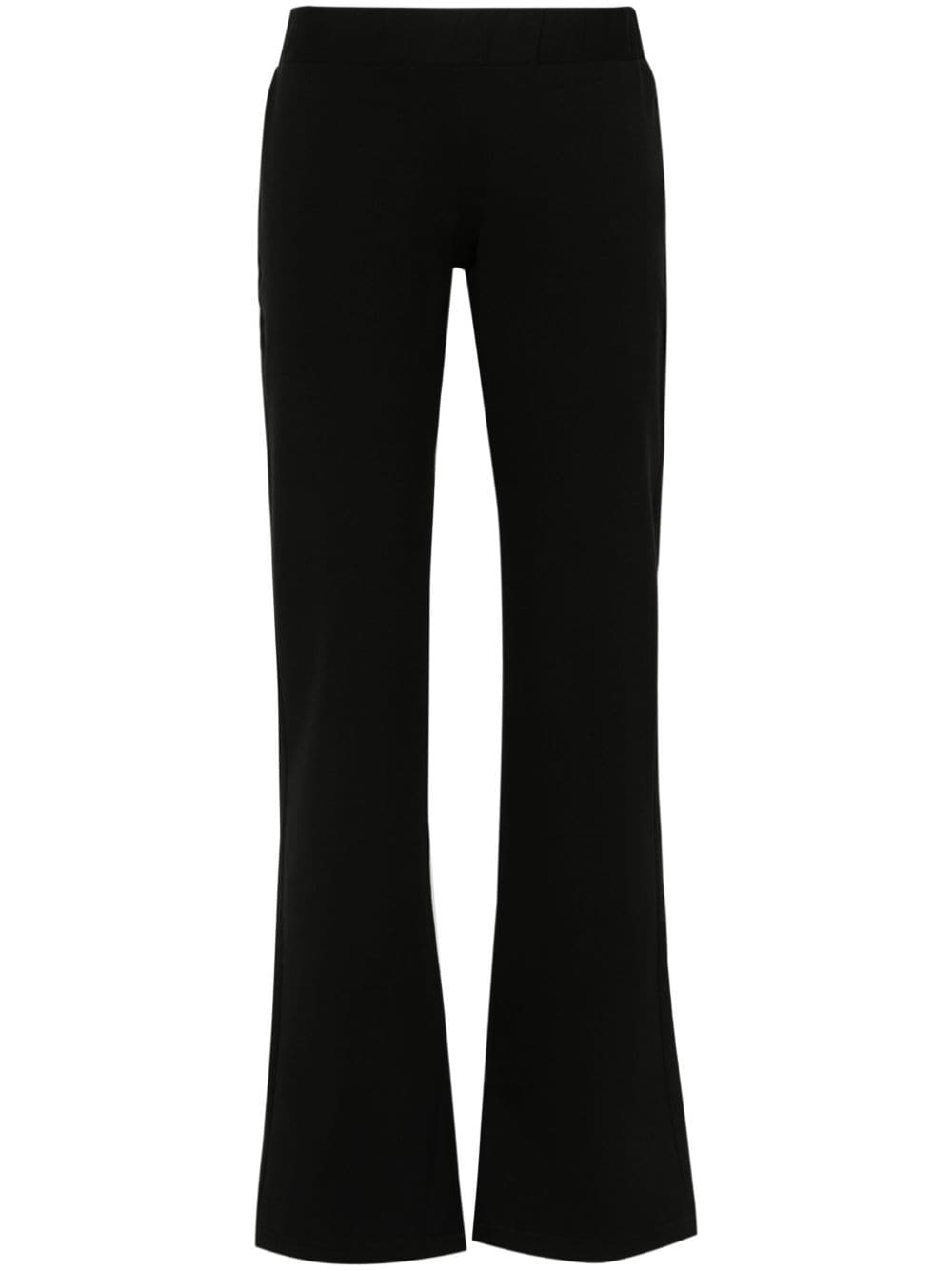 Versace Jeans Couture crystal-logo cropped trousers - Black von Versace Jeans Couture