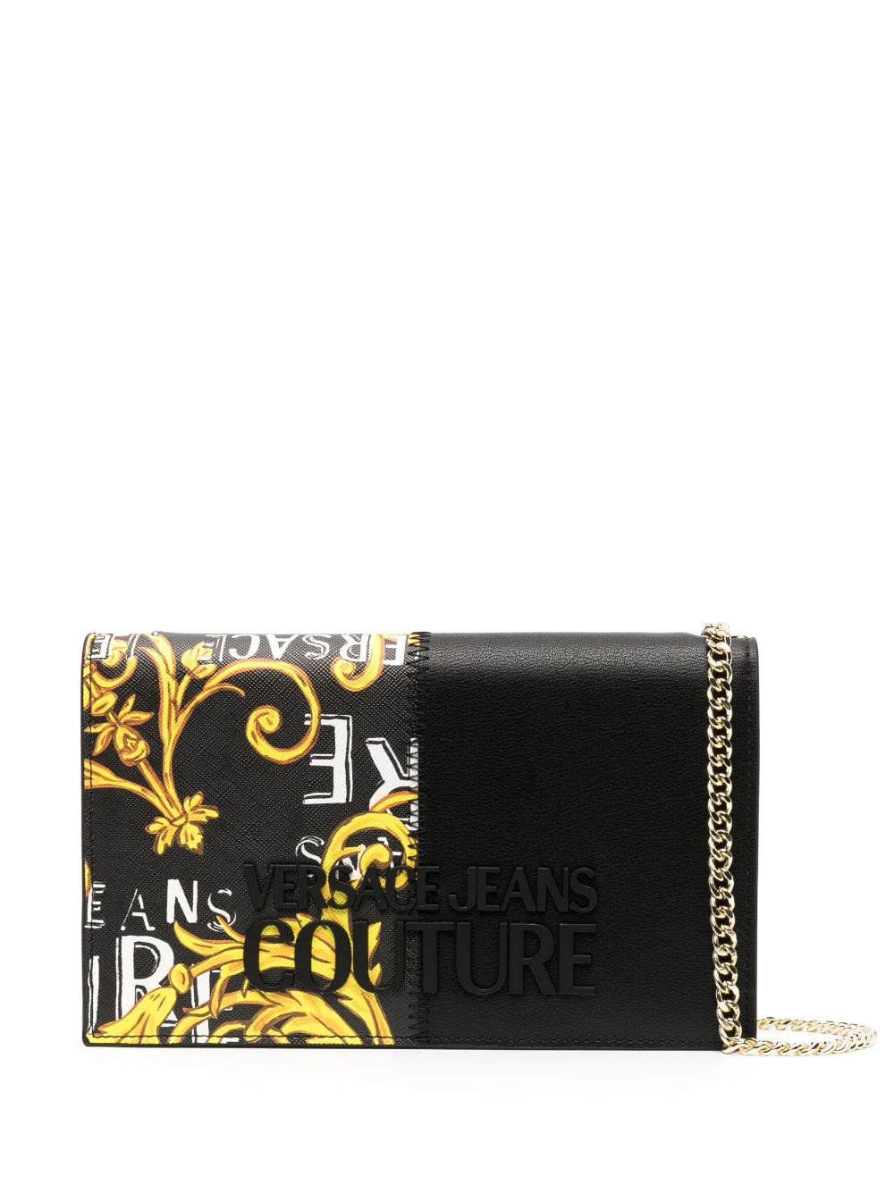 Versace Jeans Couture embossed-logo crossbody bag - Black von Versace Jeans Couture