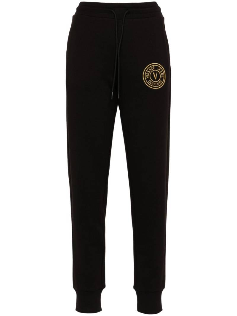 Versace Jeans Couture embroidered-logo track pants - Black von Versace Jeans Couture