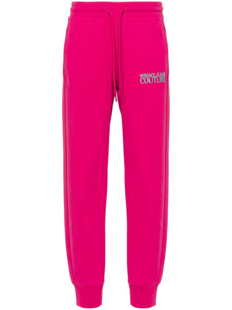 Versace Jeans Couture embroidered-logo track pants - Pink von Versace Jeans Couture