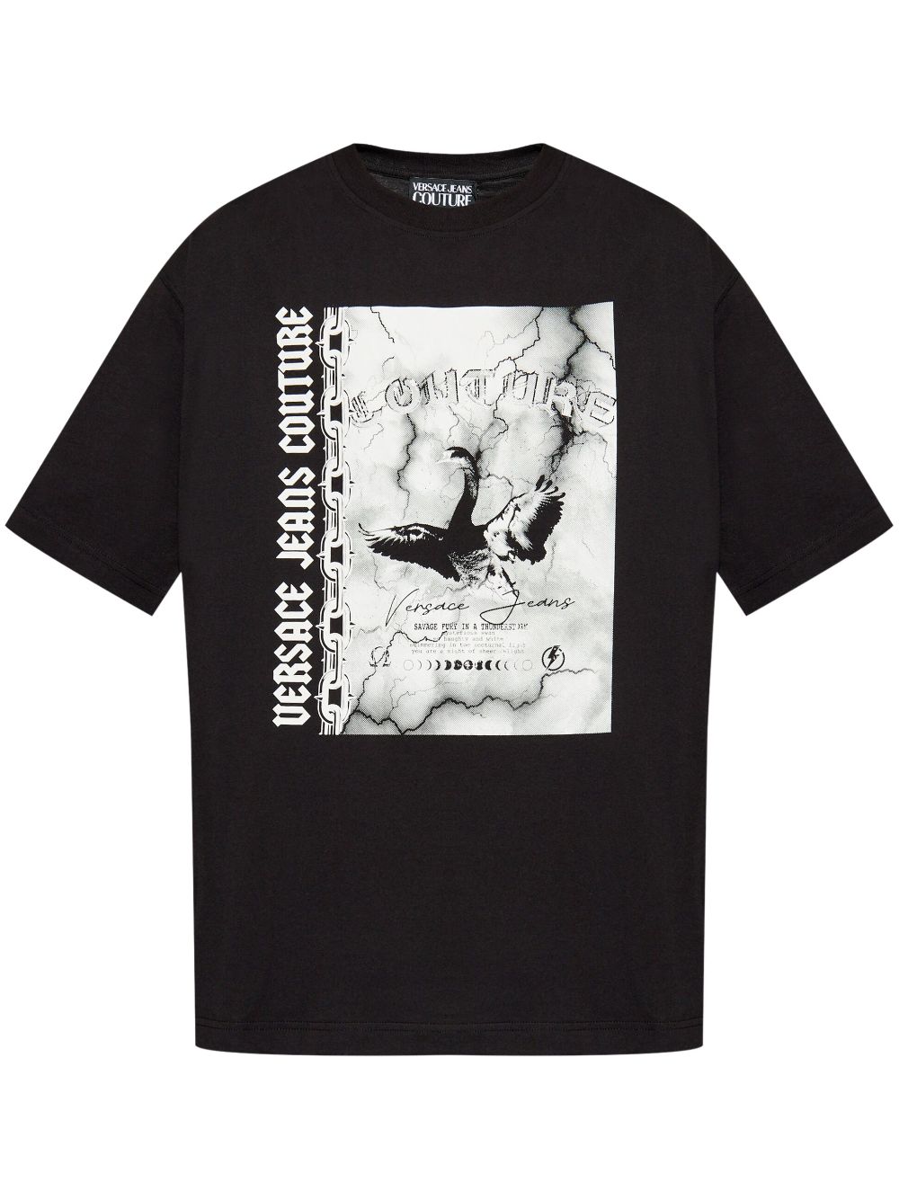 Versace Jeans Couture graphic-print T-shirt - Black von Versace Jeans Couture