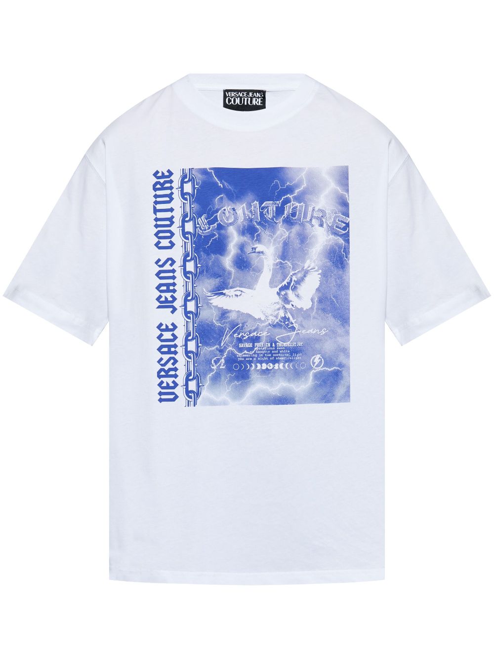 Versace Jeans Couture graphic-print cotton T-shirt - White von Versace Jeans Couture