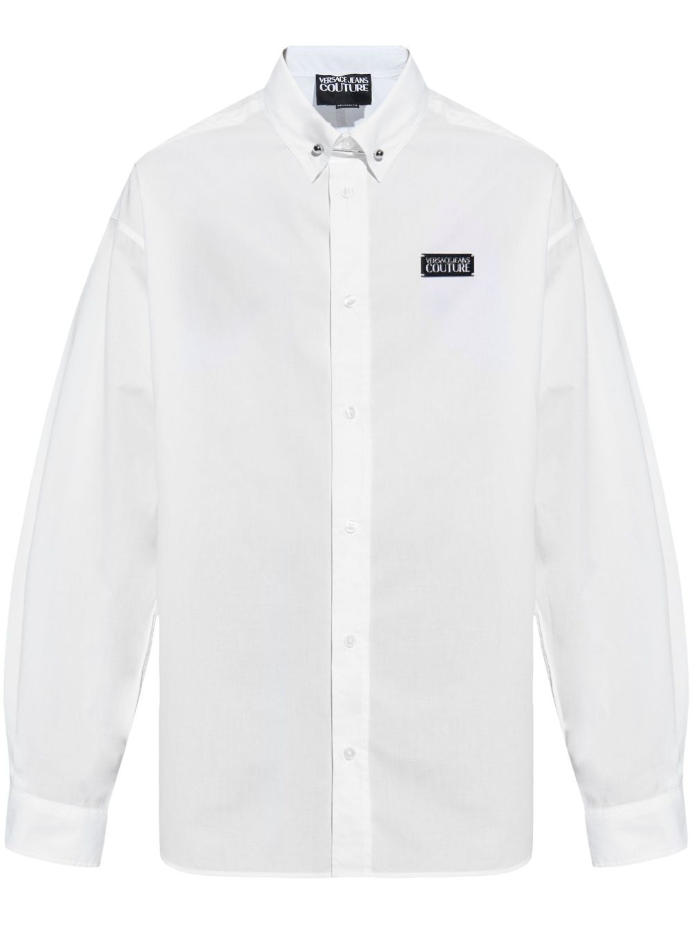 Versace Jeans Couture logo-appliqué shirt - White von Versace Jeans Couture