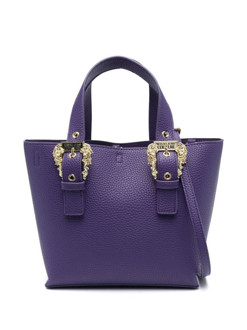 Versace Jeans Couture logo-buckle tote bag - Purple von Versace Jeans Couture