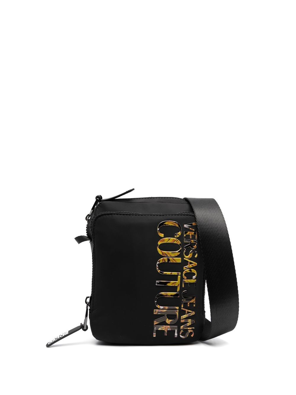 Versace Jeans Couture logo-embellished messenger bag - Black von Versace Jeans Couture