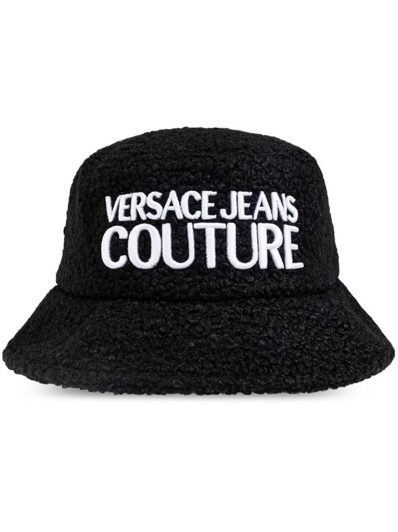 Versace Jeans Couture logo-embroidered bucket hat - Black von Versace Jeans Couture