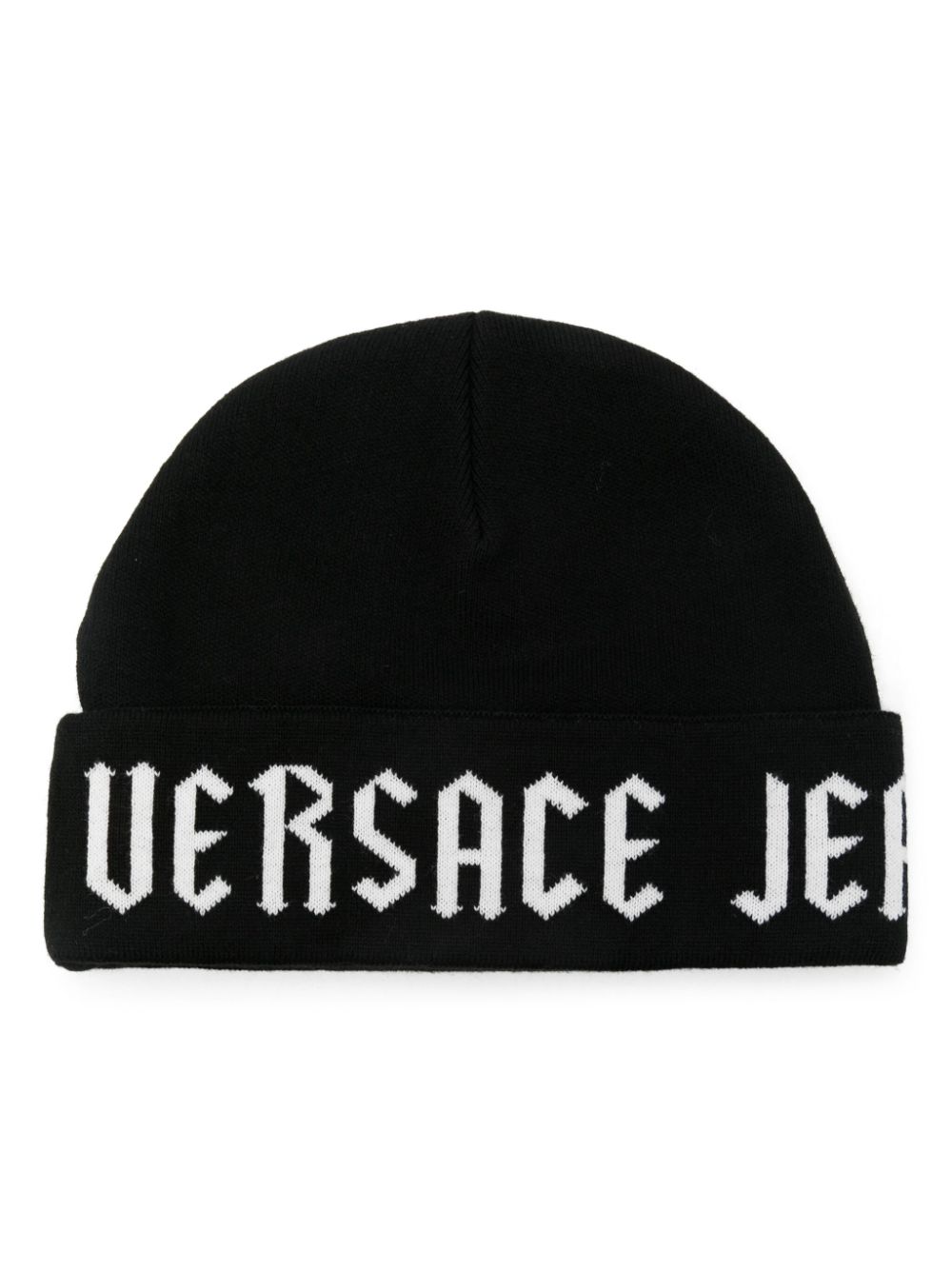 Versace Jeans Couture logo-jacquard beanie - Black von Versace Jeans Couture