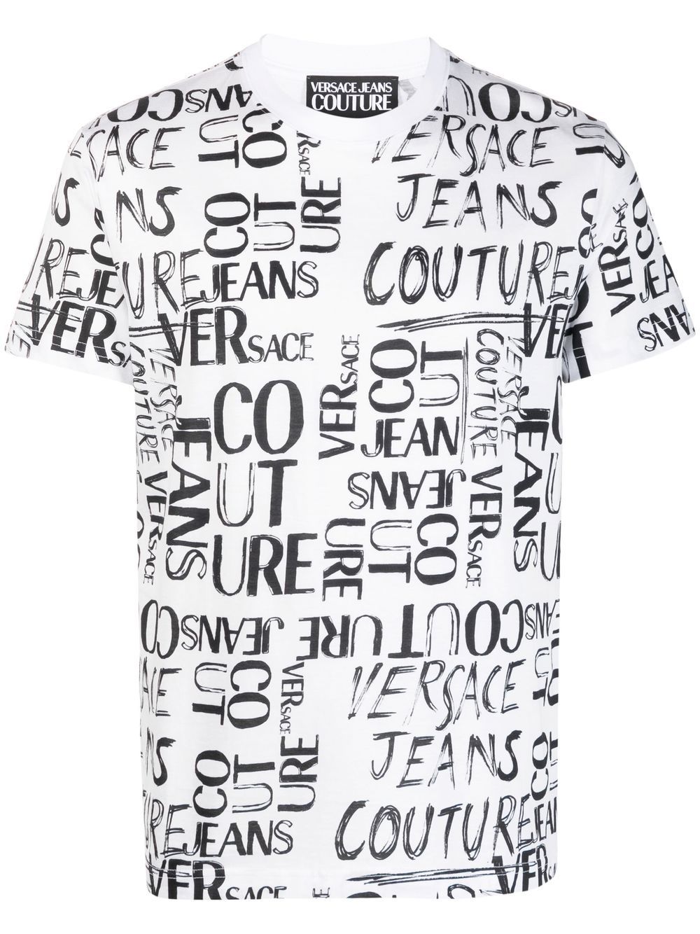 Versace Jeans Couture logo lettering T-shirt - White von Versace Jeans Couture