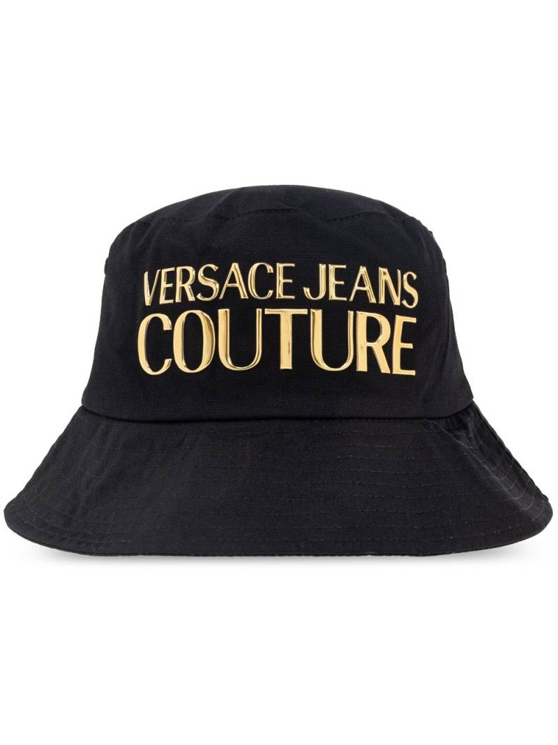 Versace Jeans Couture logo-lettering bucket hat - Black von Versace Jeans Couture