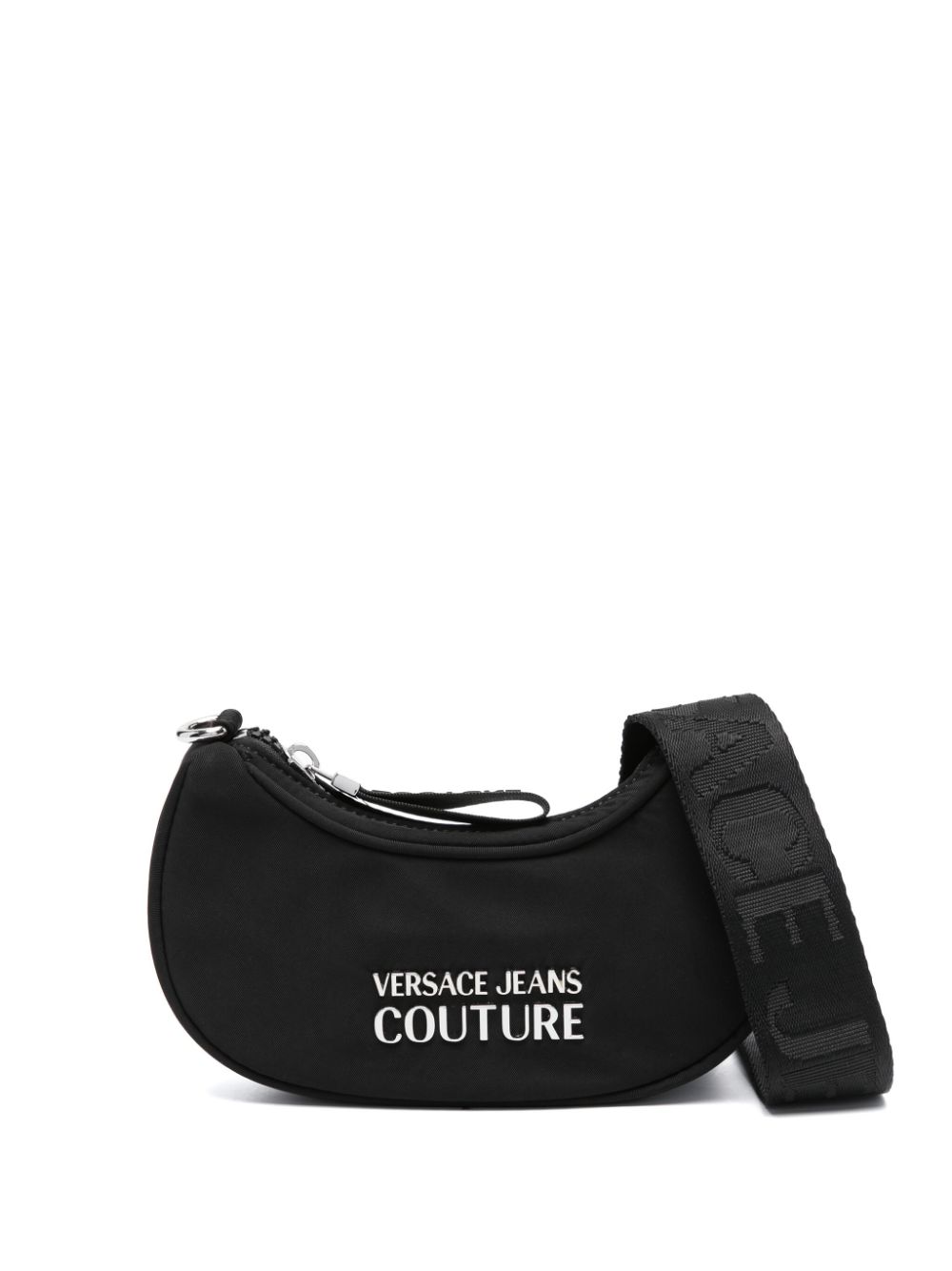 Versace Jeans Couture logo-lettering crossbody bag - Black von Versace Jeans Couture