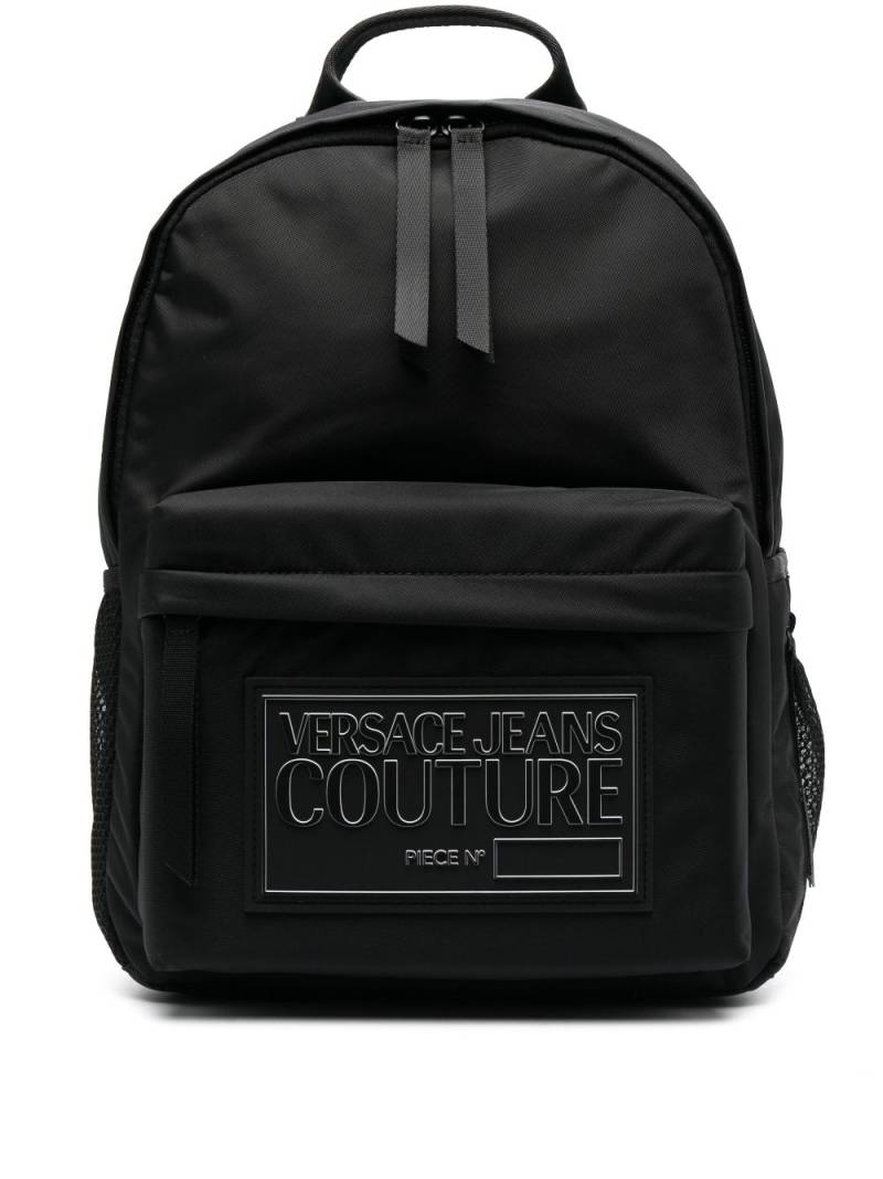 Versace Jeans Couture logo-patch backpack - Black von Versace Jeans Couture