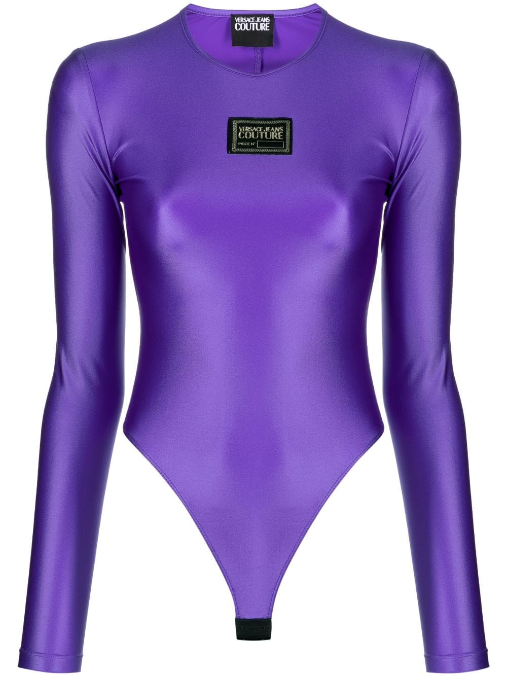 Versace Jeans Couture logo patch bodysuit - Purple von Versace Jeans Couture