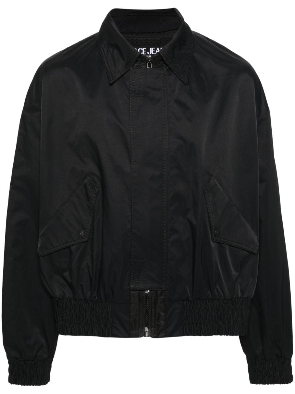 Versace Jeans Couture logo-patch bomber jacket - Black von Versace Jeans Couture