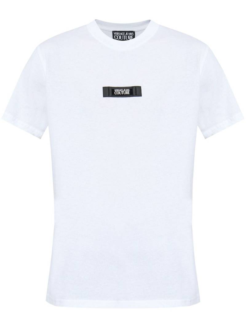 Versace Jeans Couture logo-patch cotton T-shirt - White von Versace Jeans Couture