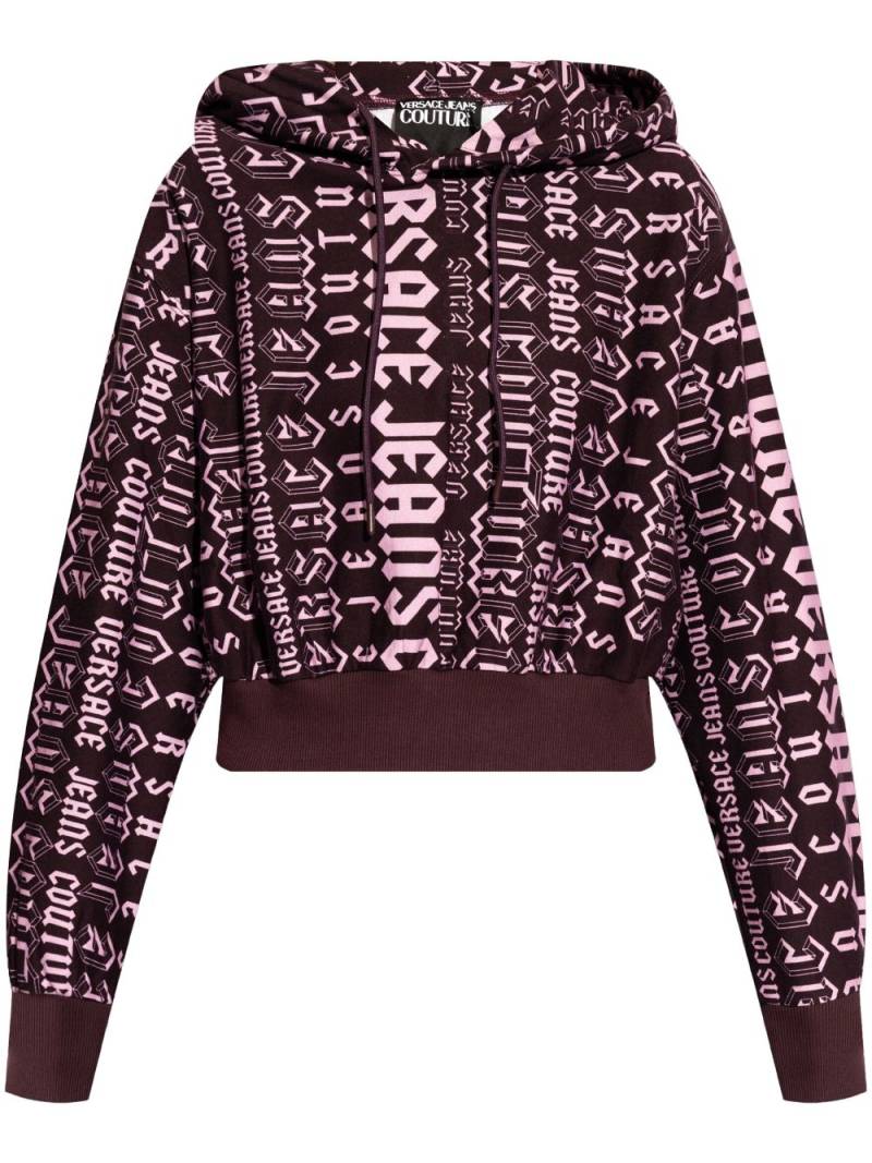 Versace Jeans Couture logo pattern hoodie sweatshirt - Purple von Versace Jeans Couture