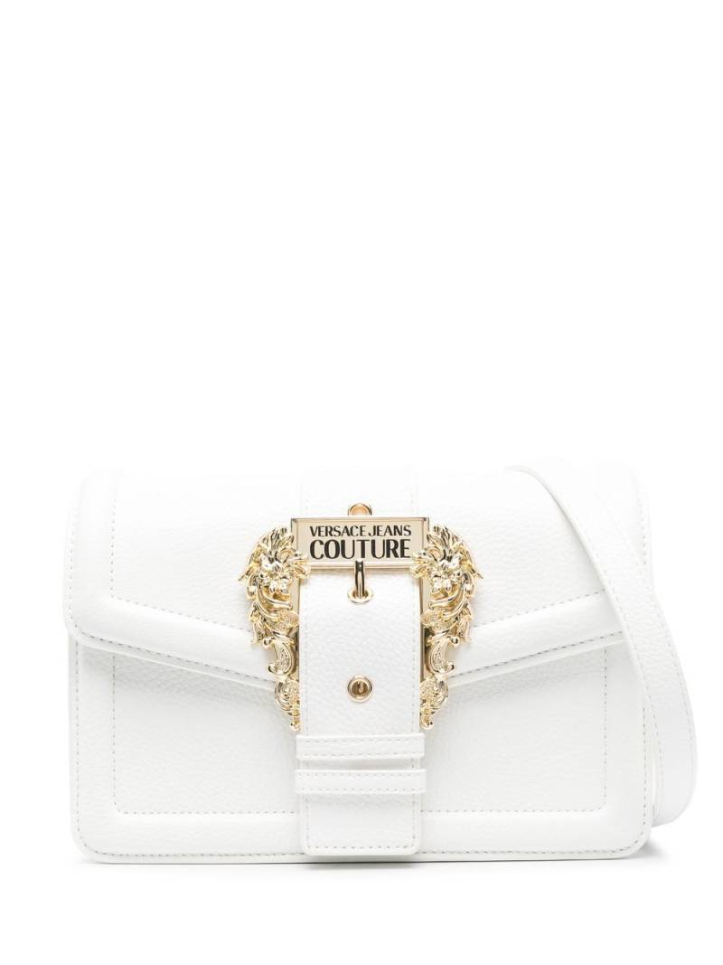 Versace Jeans Couture logo-plaque crossbody bag - White von Versace Jeans Couture