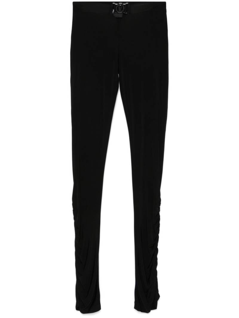 Versace Jeans Couture logo-plaque leggings - Black von Versace Jeans Couture