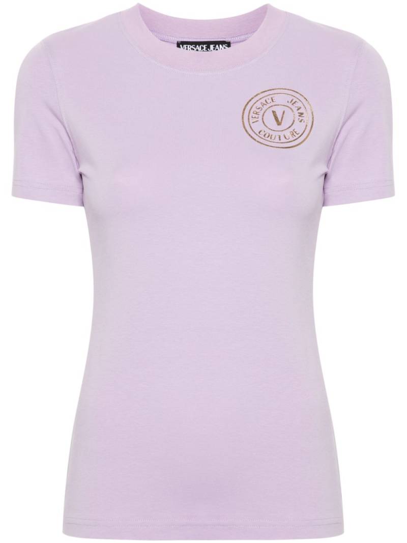 Versace Jeans Couture logo-print T-shirt - Purple von Versace Jeans Couture