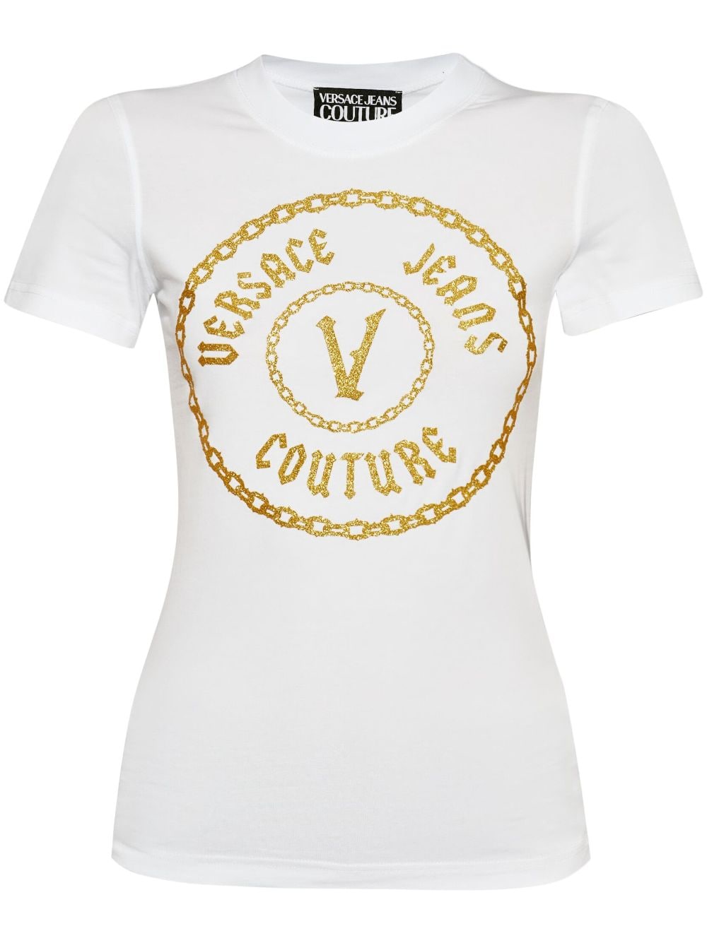 Versace Jeans Couture logo-print T-shirt - White von Versace Jeans Couture