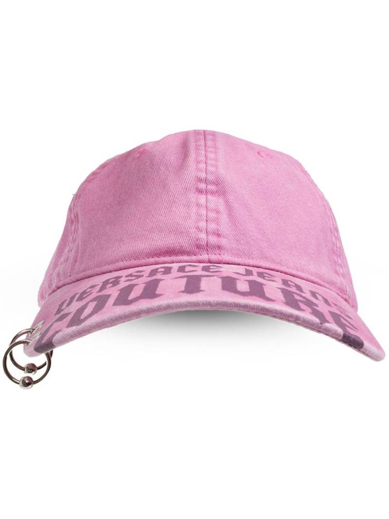 Versace Jeans Couture logo-print cap - Pink von Versace Jeans Couture