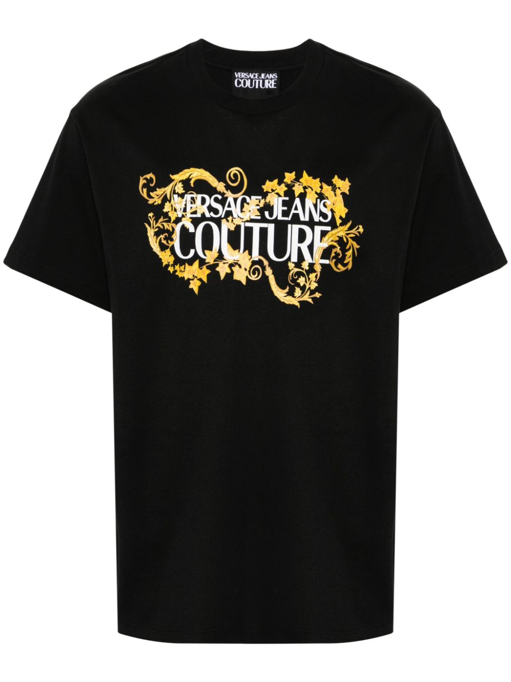 Versace Jeans Couture logo-print cotton T-shirt - Black von Versace Jeans Couture