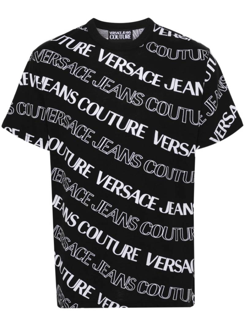 Versace Jeans Couture logo-print cotton T-shirt - Black von Versace Jeans Couture