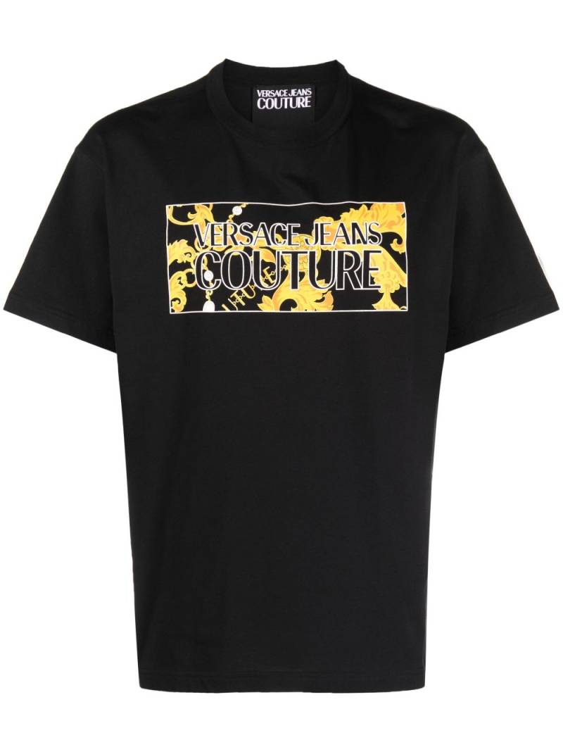 Versace Jeans Couture logo-print cotton T-shirt - Black von Versace Jeans Couture