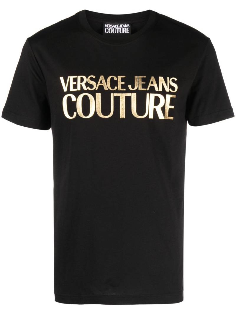 Versace Jeans Couture logo-print cotton T-shirt - Black von Versace Jeans Couture