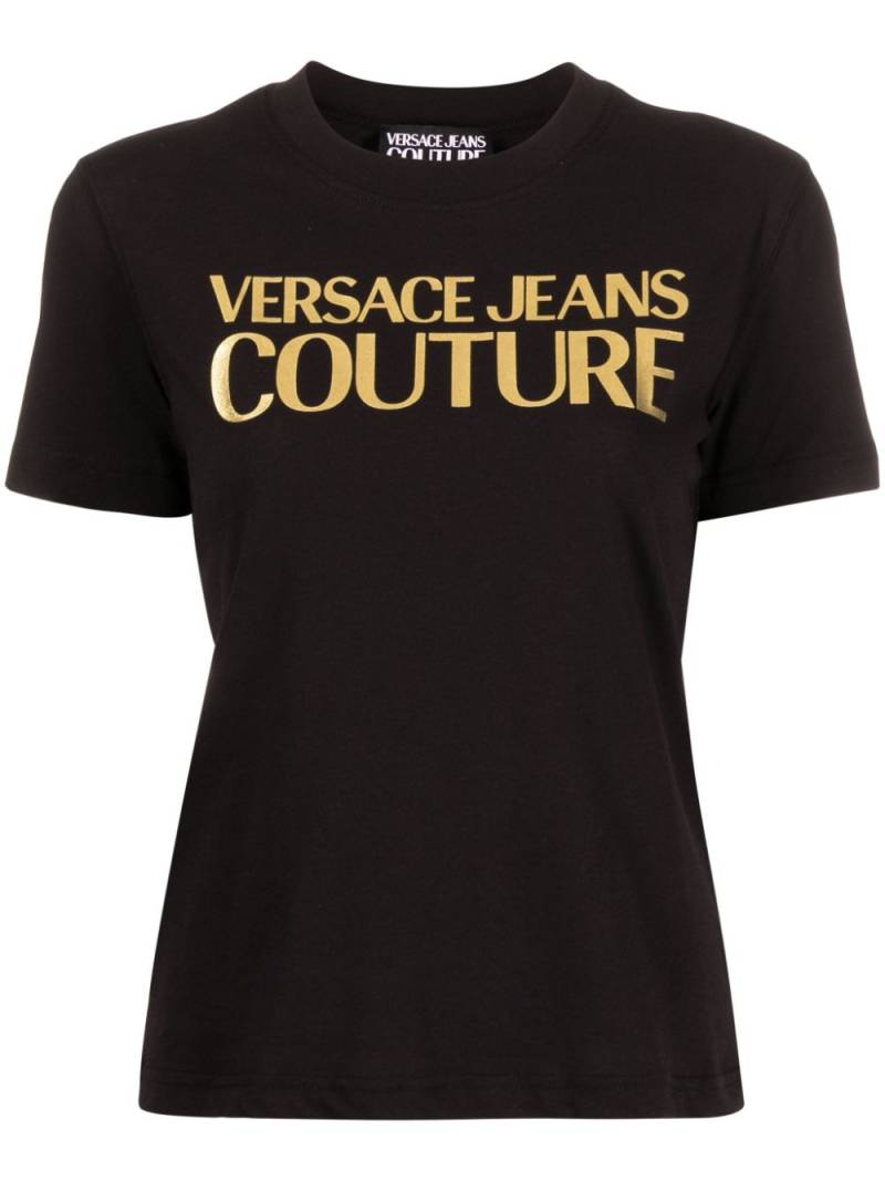 Versace Jeans Couture logo-print cotton T-shirt - Black von Versace Jeans Couture