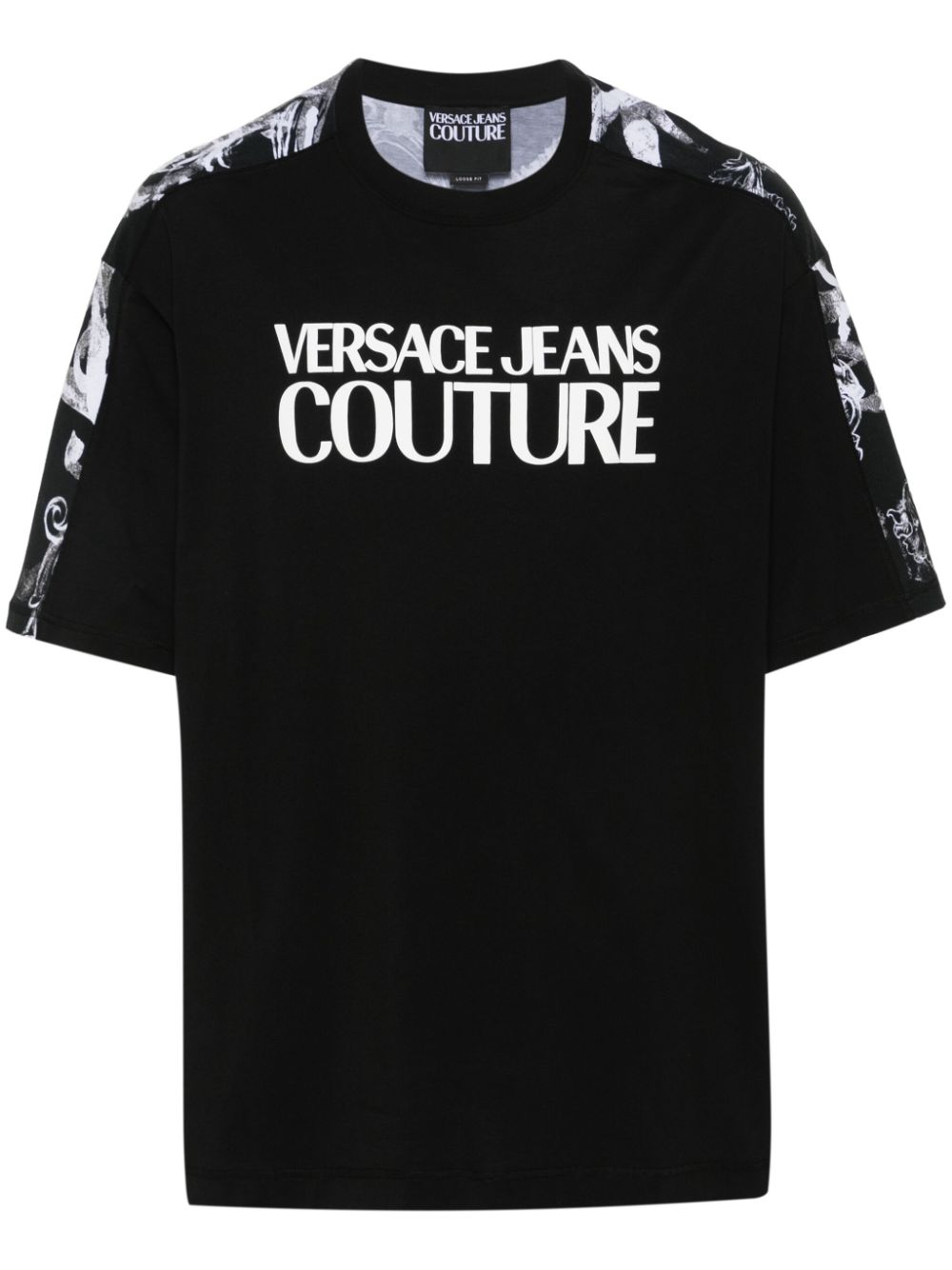 Versace Jeans Couture logo-print cotton T-shirt - Black von Versace Jeans Couture