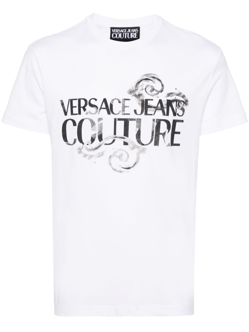 Versace Jeans Couture logo-print cotton T-shirt - White von Versace Jeans Couture