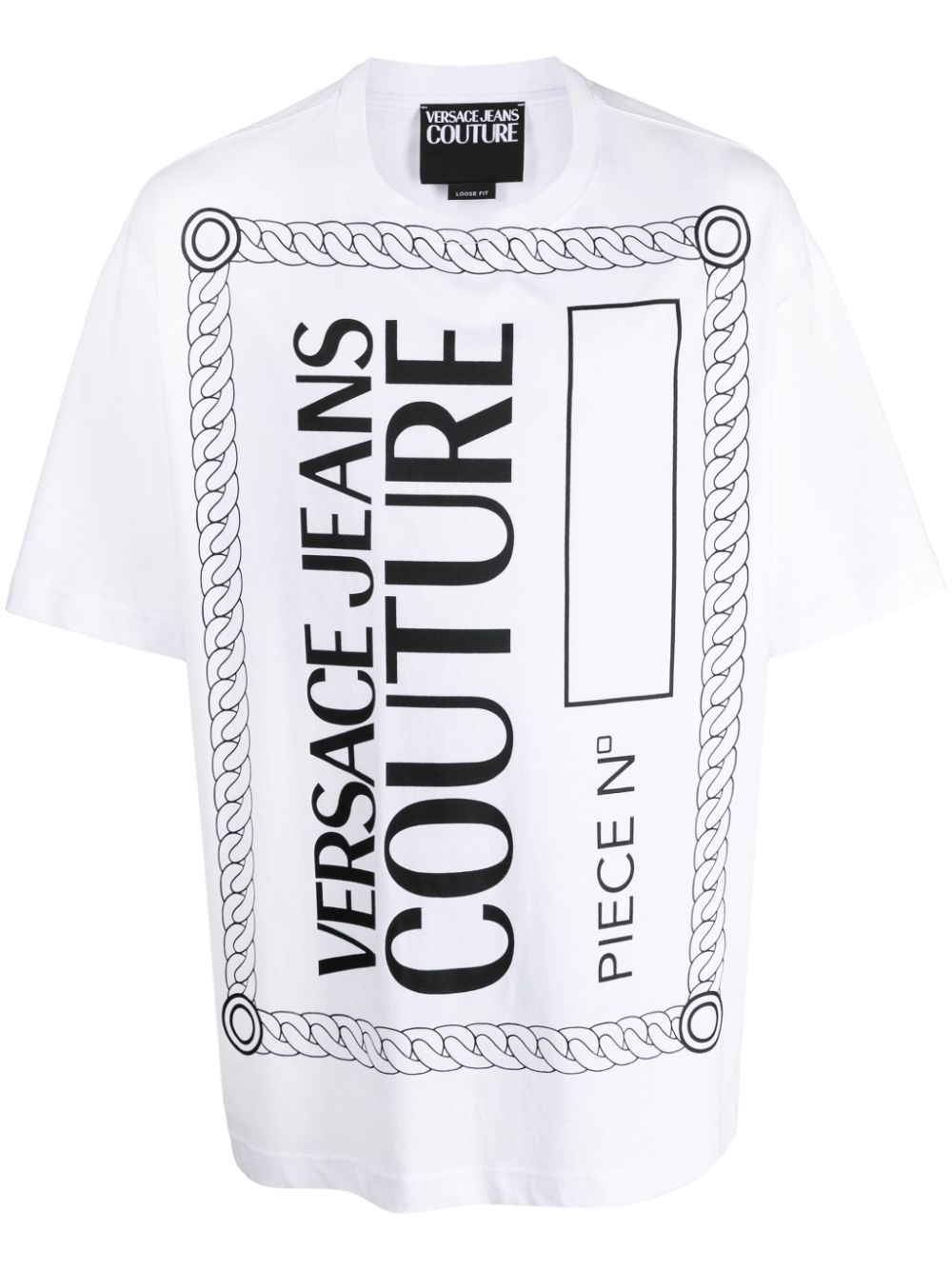 Versace Jeans Couture logo-print cotton T-shirt - White von Versace Jeans Couture