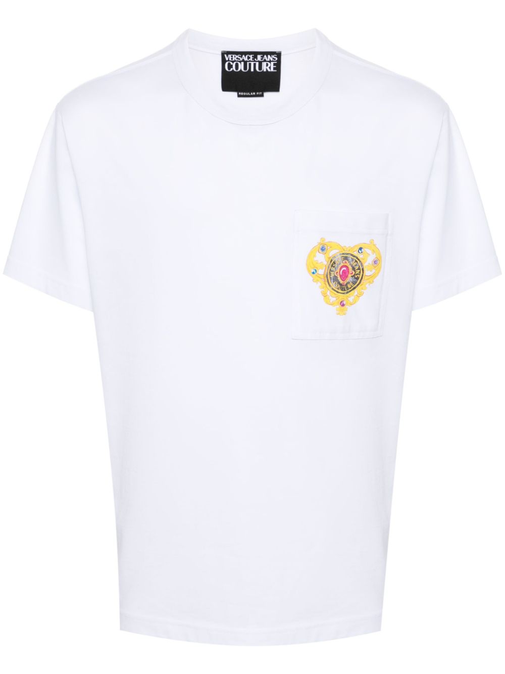 Versace Jeans Couture logo-print cotton T-shirt - White von Versace Jeans Couture