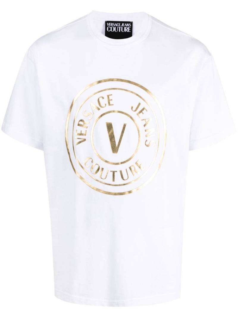 Versace Jeans Couture logo-print cotton T-shirt - White von Versace Jeans Couture