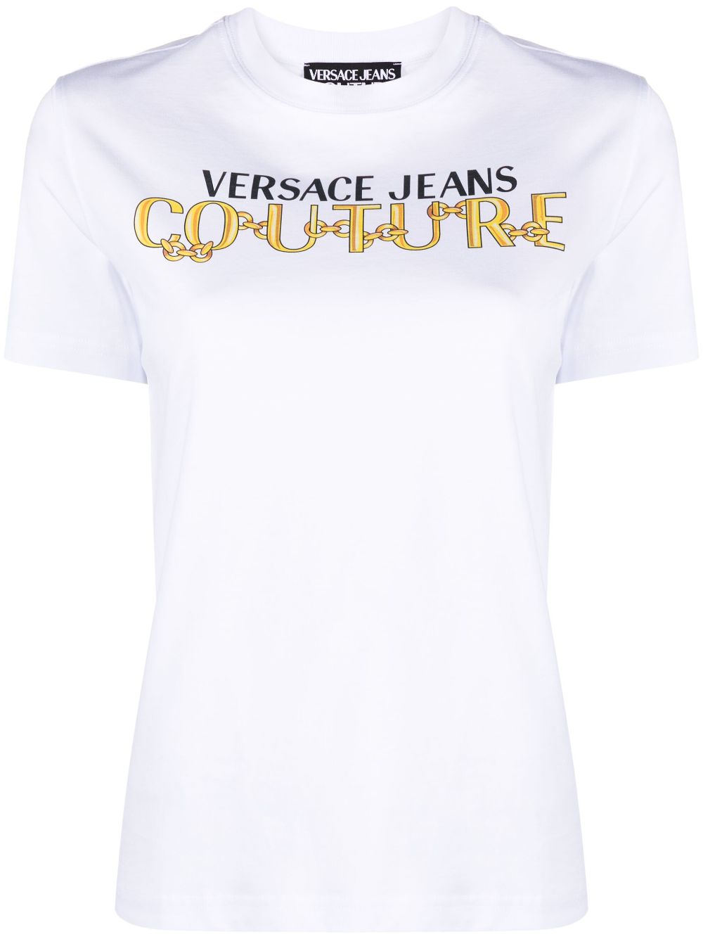 Versace Jeans Couture logo-print cotton T-shirt - White von Versace Jeans Couture