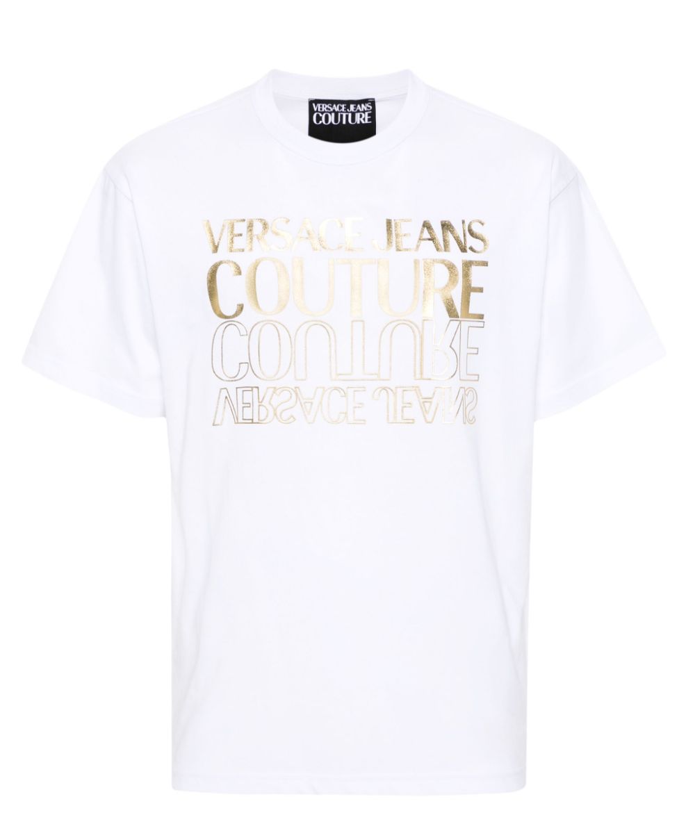 Versace Jeans Couture logo-print cotton T-shirt - White von Versace Jeans Couture