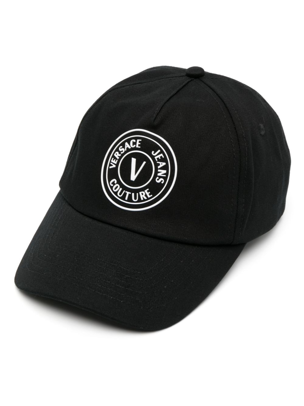 Versace Jeans Couture logo-print cotton baseball cap - Black von Versace Jeans Couture