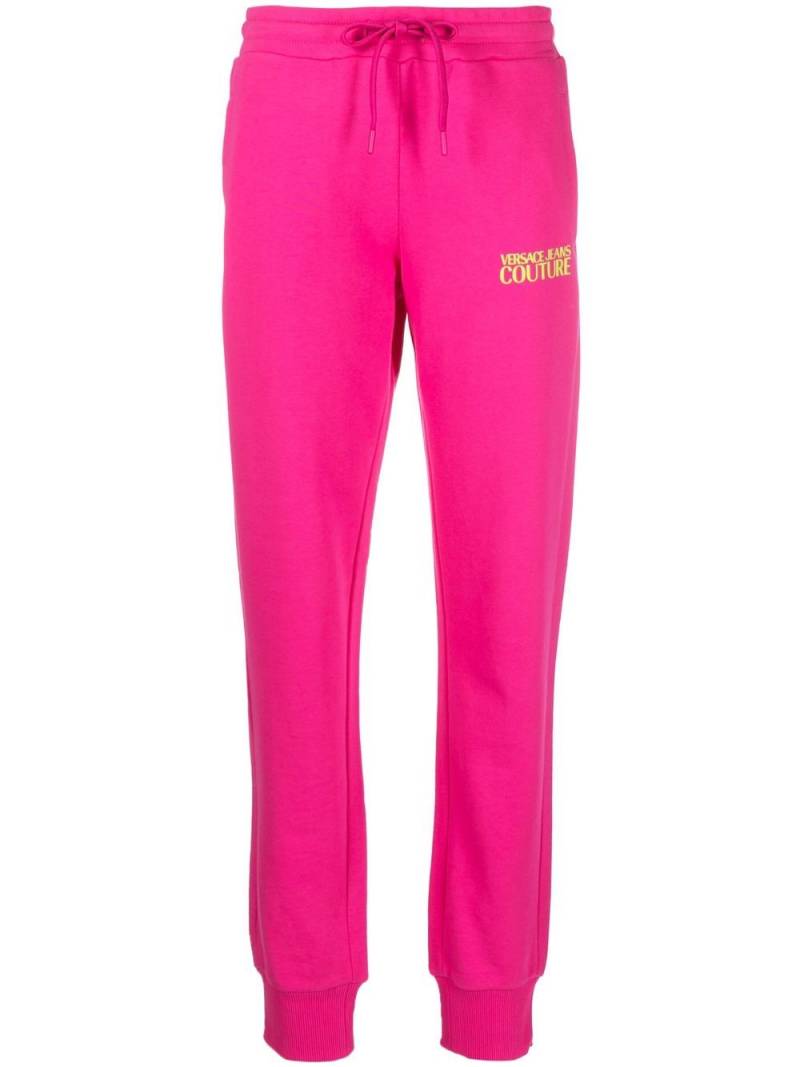 Versace Jeans Couture logo-print cotton track pants - Pink von Versace Jeans Couture