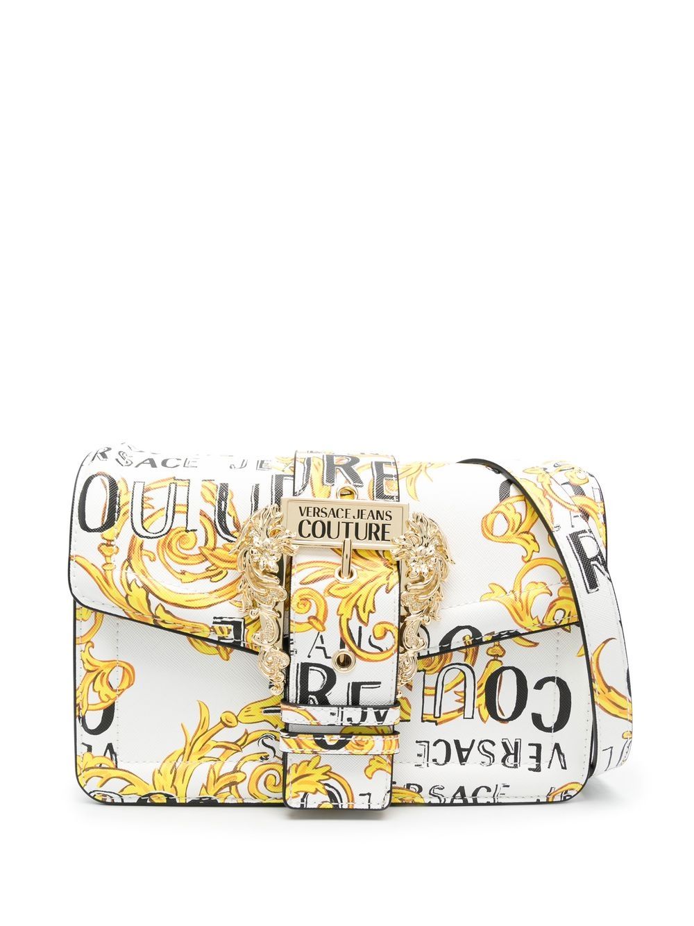 Versace Jeans Couture logo-print crossbody bag - White von Versace Jeans Couture