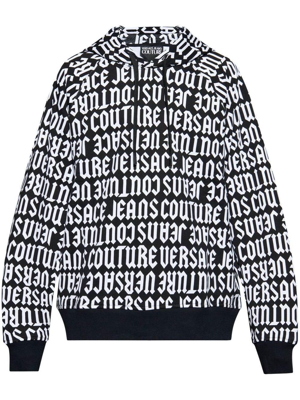 Versace Jeans Couture logo-print hoodie - Black von Versace Jeans Couture